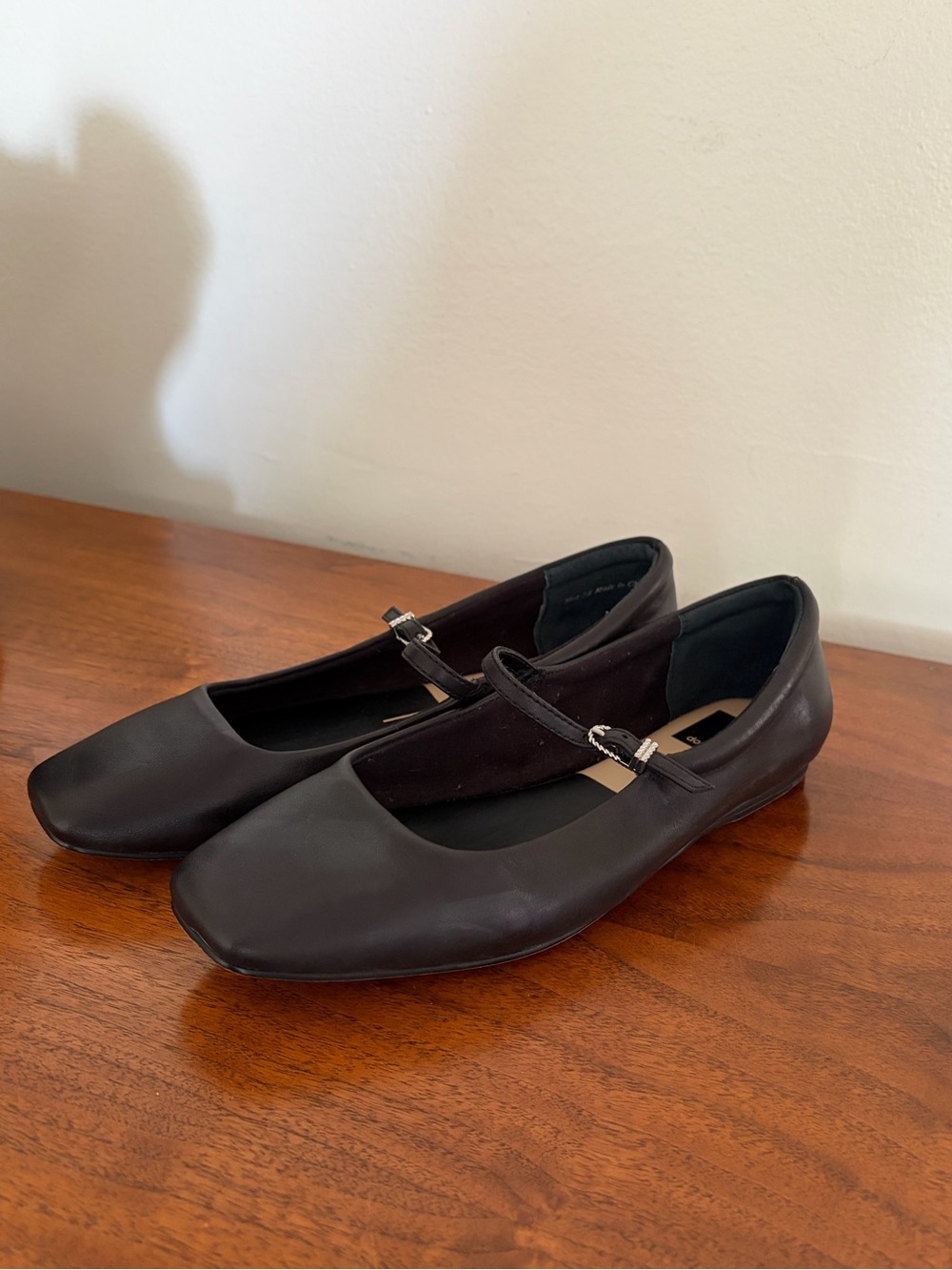 Dolce Vita Black Square-Toe Mary Jane Flats - Picture 3 of 5
